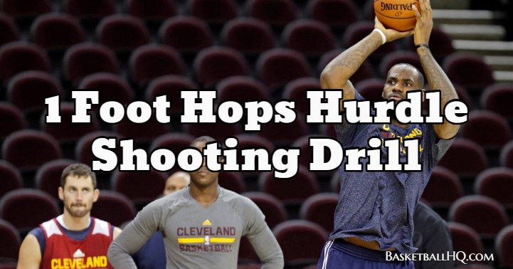 1 Foot Hops Hurdle Basketball Shooting Drill