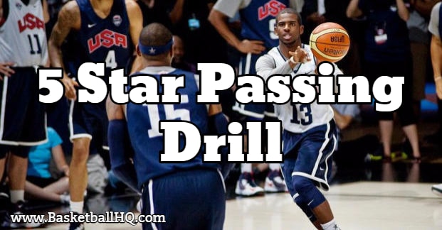 5 Star Basketball Passing Drill